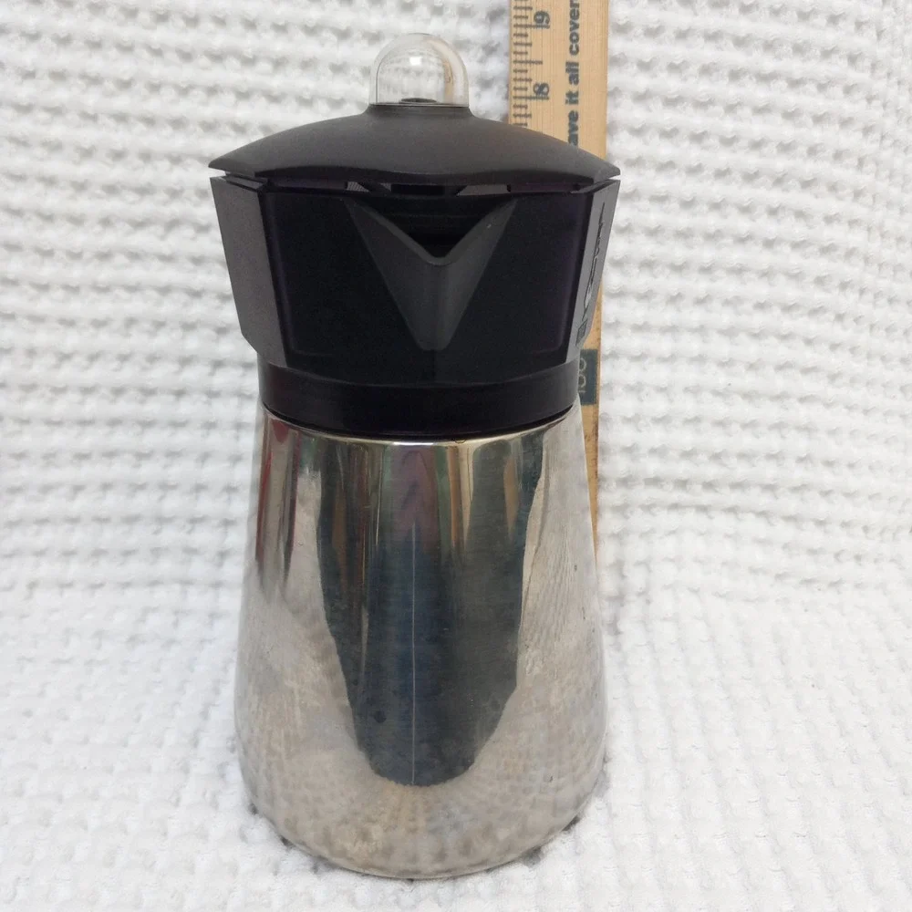 Bialetti Amerikana Vintage 4 Cup Stainless Steel Moka Pot Coffee Maker Italy